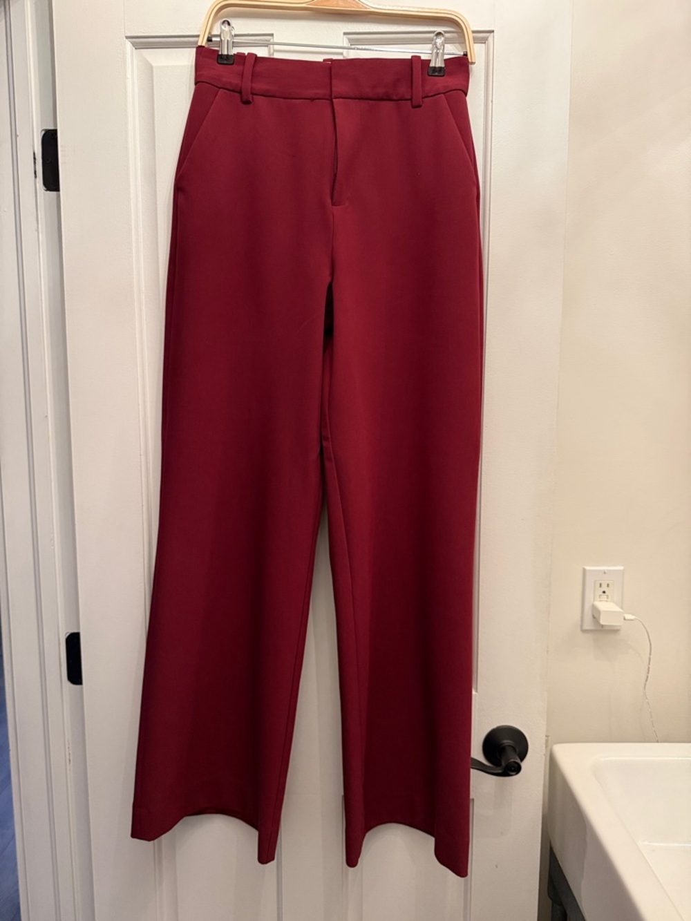 Favorite Daughter Wide-Leg Pants in Burgundy